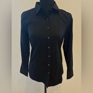 NWT - J. Crew Haberdashery Stretch Button-Up Shirt in Black - Size XSP